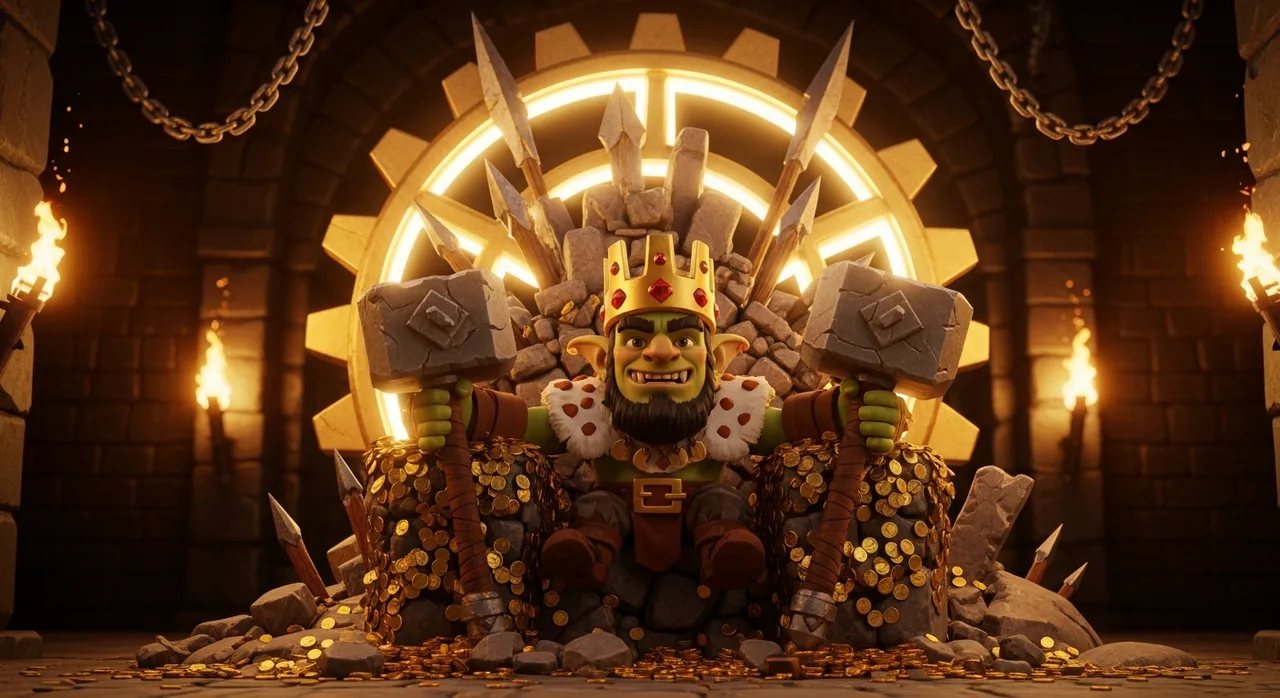 The Rubble King enthroned